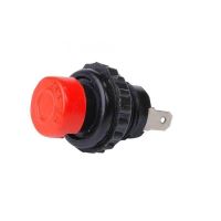 Buton pornire cu revenire, plastic, rosu, 24V Ka-E4015