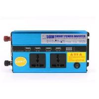 Invertor 12V ->220V 2x500W, cu 4 USB, Smart Power Inverter 4508