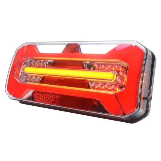 Lampa stop dreapta 305x132, 7 functii, cu gabarit lateral, W184 1269P Was