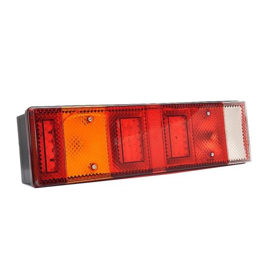 Lampa stop 465x130, 7 functii cu numar, LED si bec, hibrid, stanga W26DzL 662Sz Was