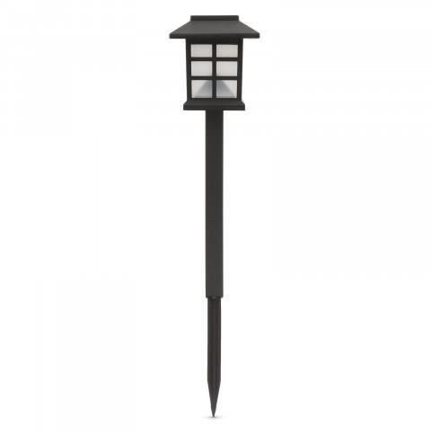 Lampa solara de gradina cu senzor lumina, 1 LED, imitatie flacara, Garden Of Eden 11403B