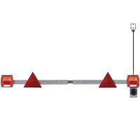 Kit lampi remorca si bara, extensibila, 99x93, cu FT-122 si cablu de 10m, fisa 7 pini, cu triunghi si numar  RLB09-01 Fristom