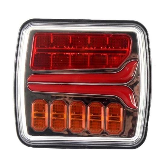 Lampa spate 110x102, 4 functii, iluminare numar, LED, semnalizare dinamica, dreapta, L-1869 TruckLed