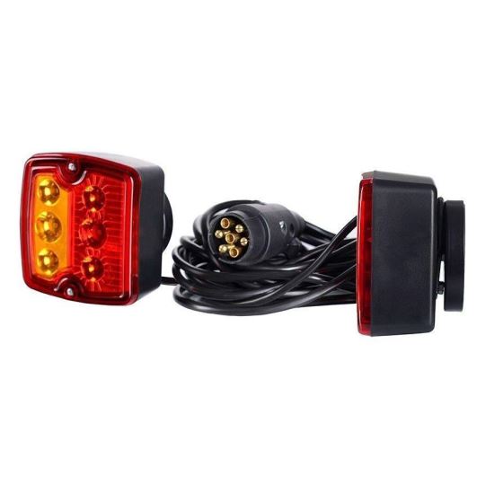 Kit lampi remorca (cu LED, Zpr2001), cu cablu 9m si magnet, ZPR2127 Horpol.