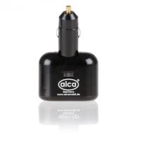 Stecher 1 priza 12V cu 2 USB, 1.0+2.1A, 510.10 Alca