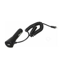 Incarcator auto cu cablu tip C si cu USB, 1.2m, 12/24V 511.51 Heyner