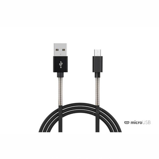 Cablu incarcator micro USB, 1m, premium, Fulllink 2.4A 1m Amio 01431