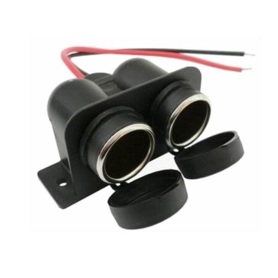 Priza bricheta auto 12-24V, cu capac, cu 2 prize 42238 CarCommerce