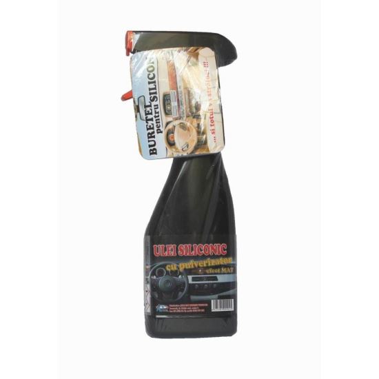 Ulei siliconic mat, cu pulverizator si burete, 250ml, ANB