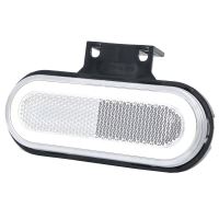 Lampa gabarit 124x49, LED, contur iluminat, cu suport, alba, W198 1401 Was