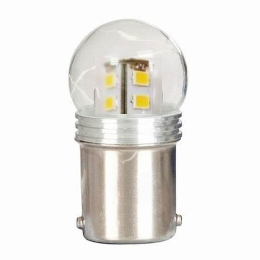 Bec pozitie 9 LED-uri, balonaj sticla, 12V/5W G18 BA15S 18406 H. Lucas