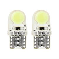 Set becuri T10, 2 Led-uri COB, 12V, W5W, in silicon, 01441 Amio