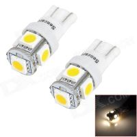 Set becuri T10, 5 LED-uri, SMD 5050 24V, H.Lucas 10714