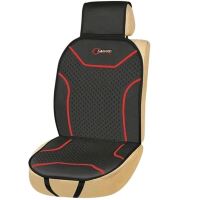 Perna scaun poliester neagra cu dunga rosie, peste tetiera 42542 CarCo