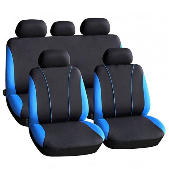 Set huse auto universale, albastru cu negru, HSA001 CARGUARD