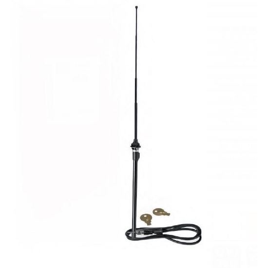 Antena telescopica neagra 30cm, cablu DIN 130cm 540.01 Heyner