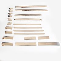 Set complet ornamente cromate usi, praguri, manere, Dacia Logan 2004-2013, Design Crom