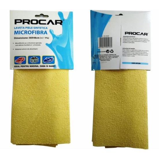 Laveta piele sintetica si din microfibra 48x58cm EA04230 Procar