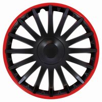 Set 4 capace roti 15inch, negre cu dunga rosie, Florida, VNJ4215 SwissDrive