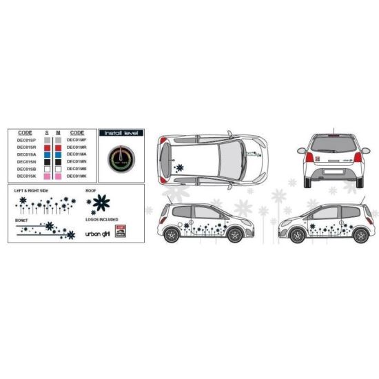 Autocolant Car Deco Urban Girl