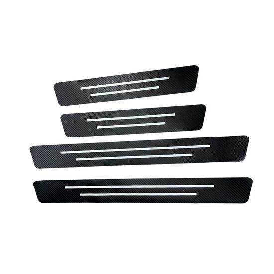 Abtibild protectie praguri interior, 40-60cm, carbon, set 4 bucati, MKT-4pcs 