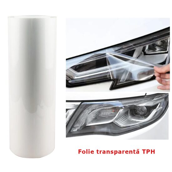 Folie transparenta TPH protectie faruri/stopuri, Premium, 60x60cm, regenerativa, LM-TPH01
