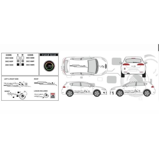 Autocolant Car Deco Techno