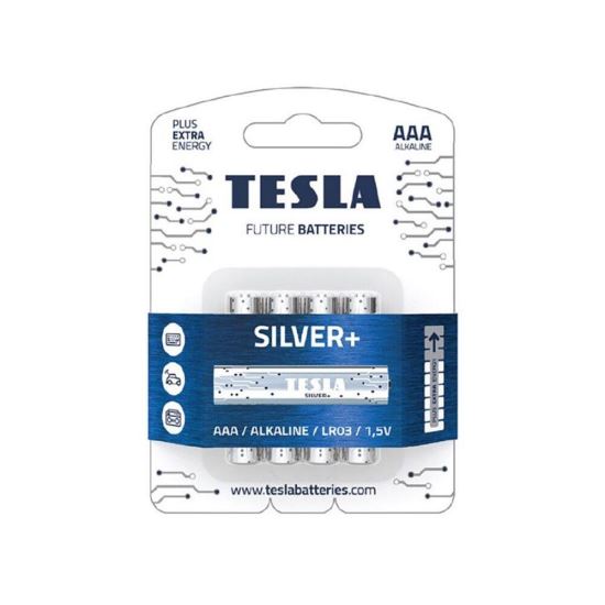 Baterie Zinc Carbon Tesla Blue+, set 4 bucati AAA (R3) Tesla