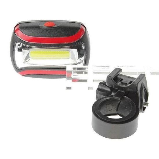 Lampa far lanterna bicicleta fata 3 moduri, lumina alba/rosie, fata/spate CH-2015