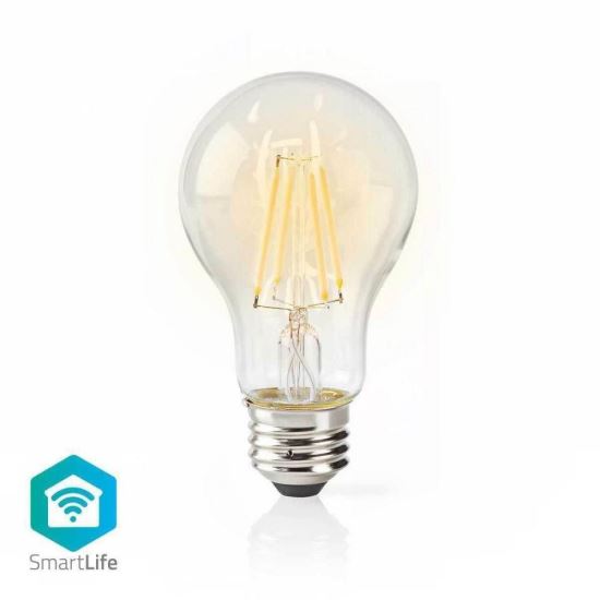  Bec Led Smart vintage Nedis, Wi-Fi, dimabil, sticla clara, 5W (40W)