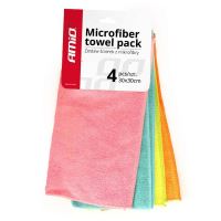 Set 4 lavete microfibra universale, 30x30cm, multicolor, 01046 Amio