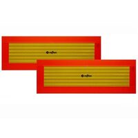 Set 2 autocolante reflectorizante vehicul lung, in chenar, 565x200mm 4004MSA Reflex 