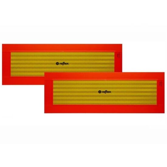 Set 2 autocolante reflectorizante vehicul lung, in chenar, 565x200mm 4004MSA Reflex 