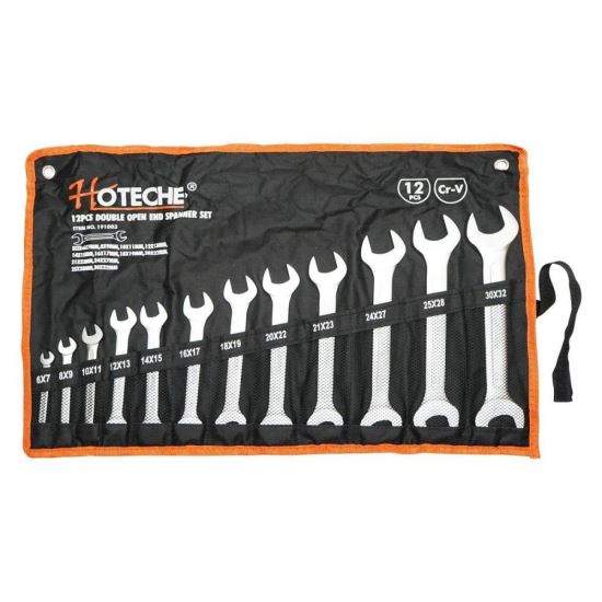 Chei fixe 12buc/set, 6-32 Cr-V + husa, Hoteche 191003