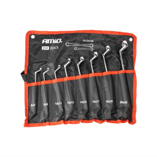 Set 8 chei inelare cu cot, 6-22mm, 04196 Amio