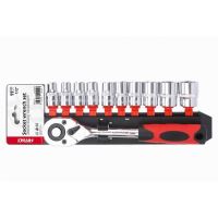 Set 11 chei tubulare 10-24 cu clichet 12,5mm 1/2", cu antrenor si husa 02412 Amio