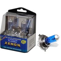 Set 2 becuri H4 12V 60/65W P43, Xenon Ultrawhite plasma extra 30% Racesport