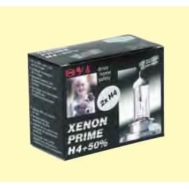 Set 2 becuri H4 12V 60/55W P43t +200%, Ultimate White VISION 30005