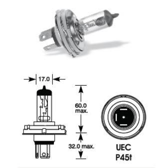 Bec H4 12V 60/55W P45 1807 Vecta