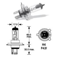 Bec H4 24V 75/70W P43 Lohuis