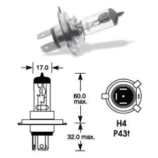 Bec H4 24V 75/70W P43 Lohuis