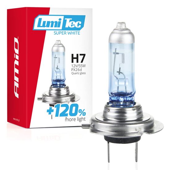 Bec H7 12V/55W LumiTec Super White +120%, 02138 Amio