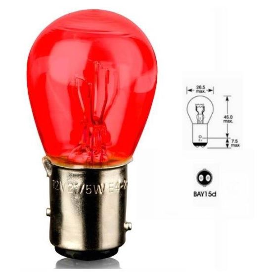 Bec pozitie frana 12V/21W/5W -P21/5W BAY15D rosu 2163 Vecta