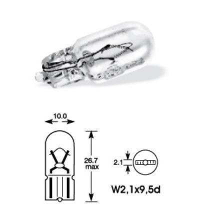Bec soclu sticla fara dulie 24V/5W W5W T10 1426 Sumex