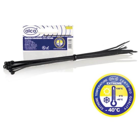 Coliere plastic 150x2.8mm negre 613.15 Alca