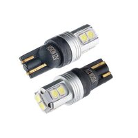 Set 2 becuri T10, cu 10 LED-uri SMD 3030, 12V, W5W, 110lm, Canbus, Carmotion Vision 58260