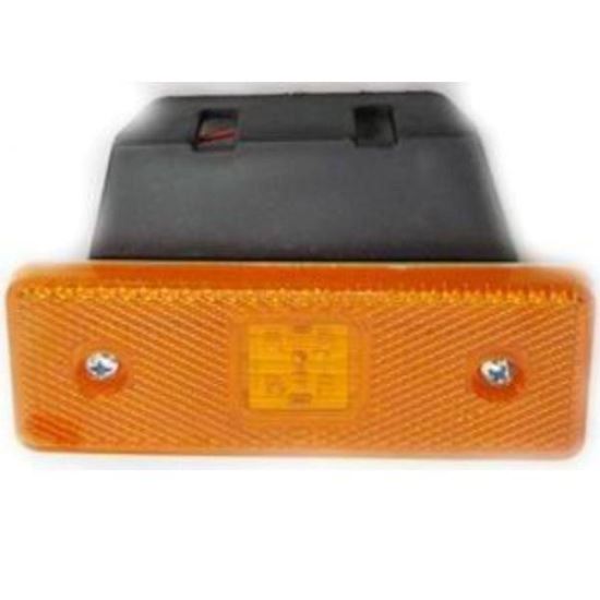 Lampa gabarit 110x40, LED, galbena, cu talpa, RK76 PINA