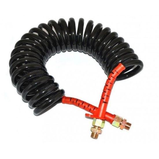 Furtun aer 2xM22 5,5m negru cu rosu P2208-A