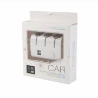 Stecher 3 prize 12/24V si 2 USB, cu buton intererupator  Adaptor Mechero Triple