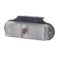 Lampa gabarit 140x40, bec, alba, cu suport, 12-24V, LOP245 Horpol
